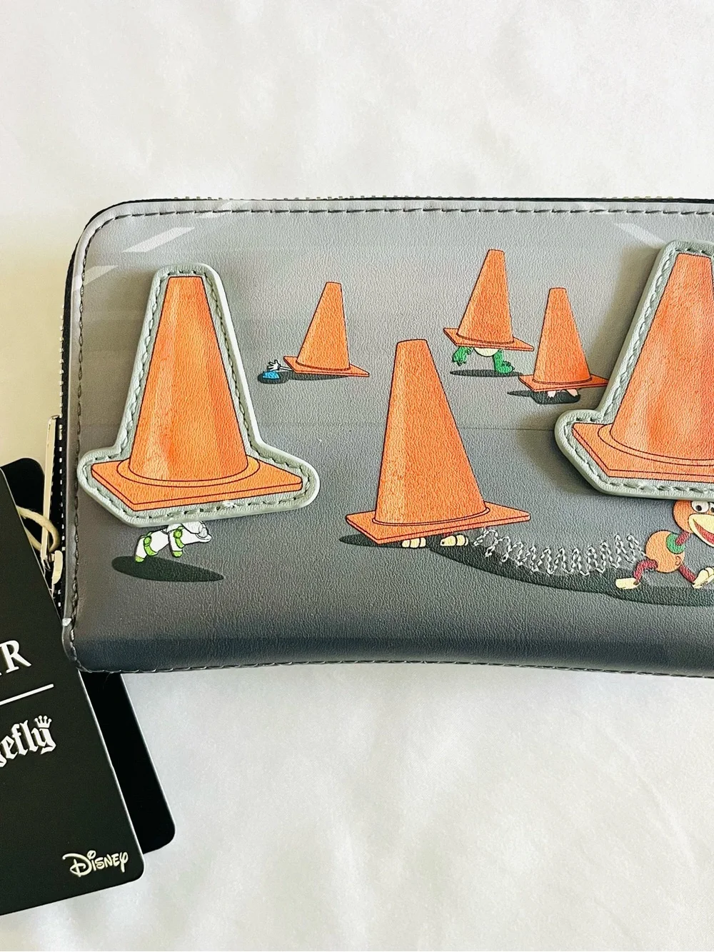 Loungefly Disney Pixar Toy Story Cone Zone Moveables Trifold Zip Wallet - New